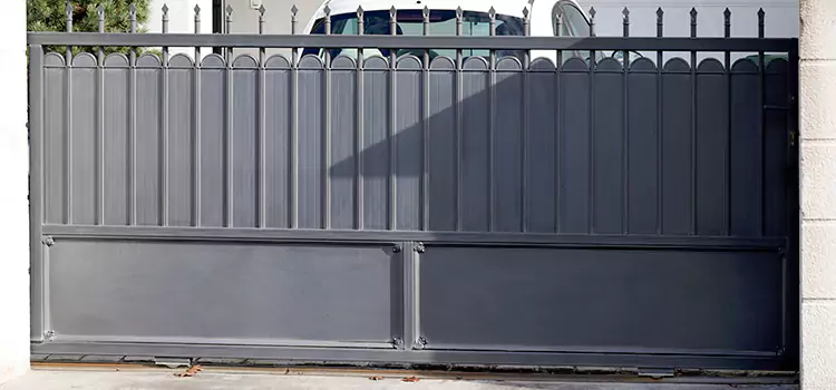 Metal Driveway Gate Installation East Point